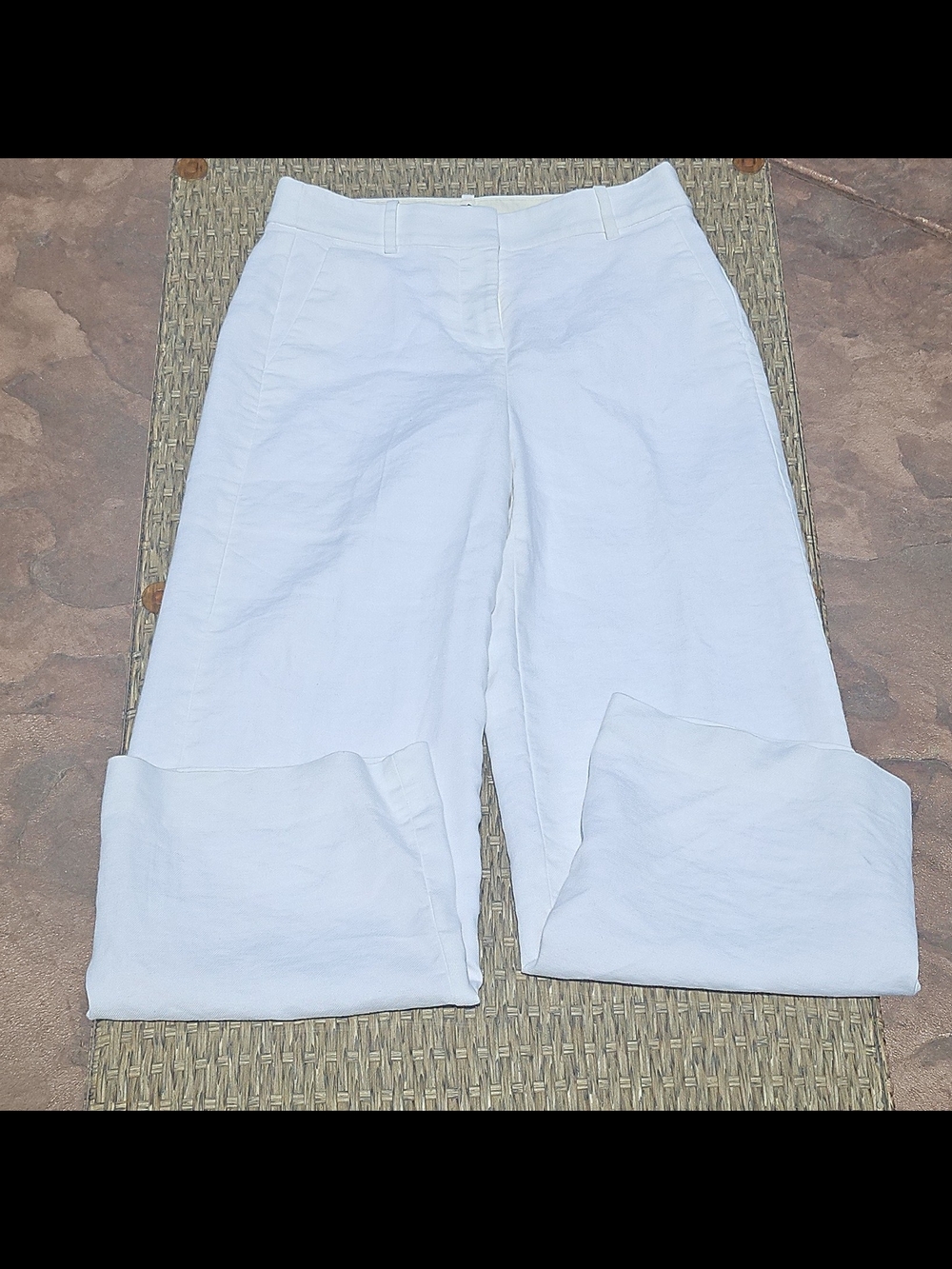 J.CREW Women’s White Solid Pants Tall Size Type 2T